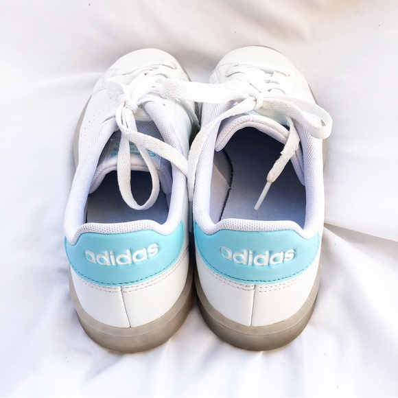 ADIDAS | WOMEN'S ADVANTAGE ECO SNEAKER CLOUD WHITE HAZY SKY SNEAKERS SIZE 10 - Picture 8 of 11